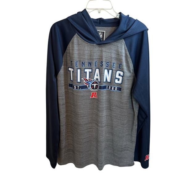 NFL Other - Tennessee Titans Blue and Gray Hooded Pullover Shirt